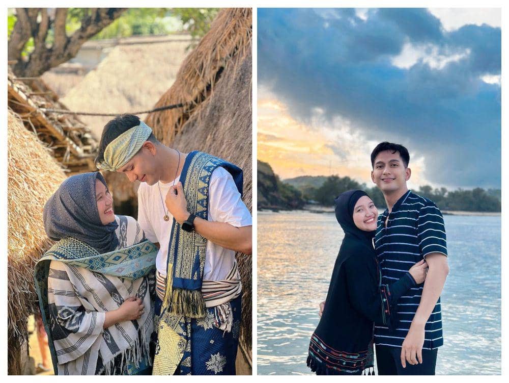 8 Momen Nabila dan Ilyas Liburan di Lombok, Honeymoon Terus!