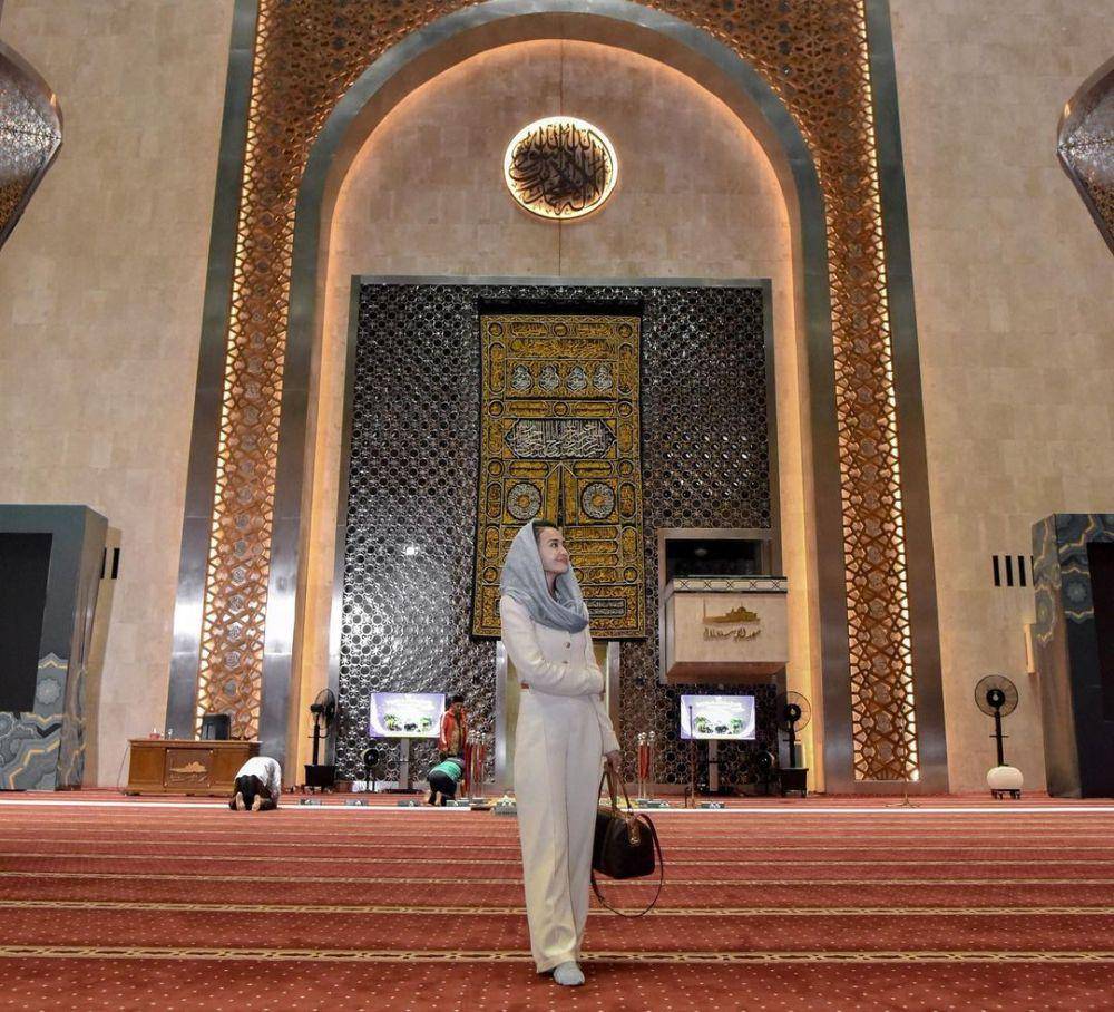 potret Michelle Ziudith di Masjid Istiqlal (instagram.com/michelleziu)