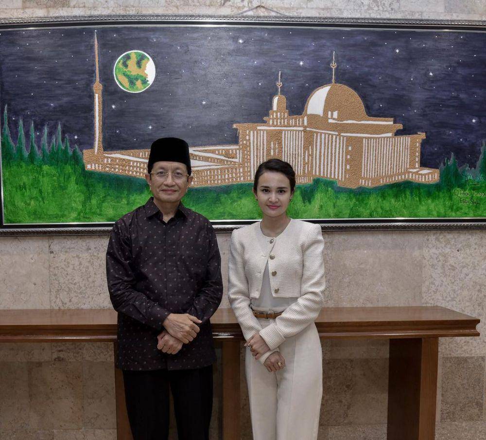potret Michelle Ziudith di Masjid Istiqlal (instagram.com/michelleziu)