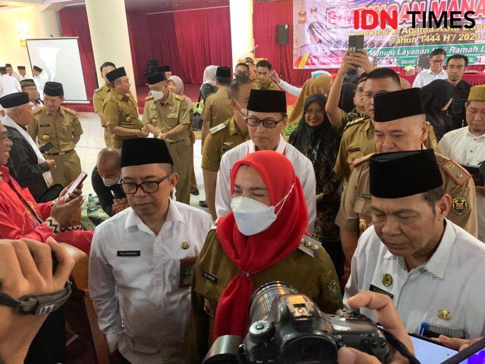 Wali Kota Bandar Lampung, Eva Dwiana. (IDN Times/Rohmah Mustaurida)