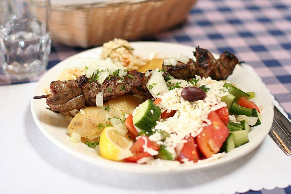 ilustrasi souvlaki (commons.wikimedia.org/Geoff Peters)