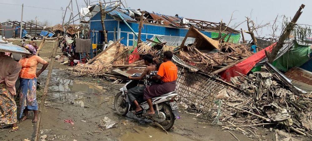 Kondisi Sittwe usai diterjang Topan Mocha. (dok. OCHA PBB)