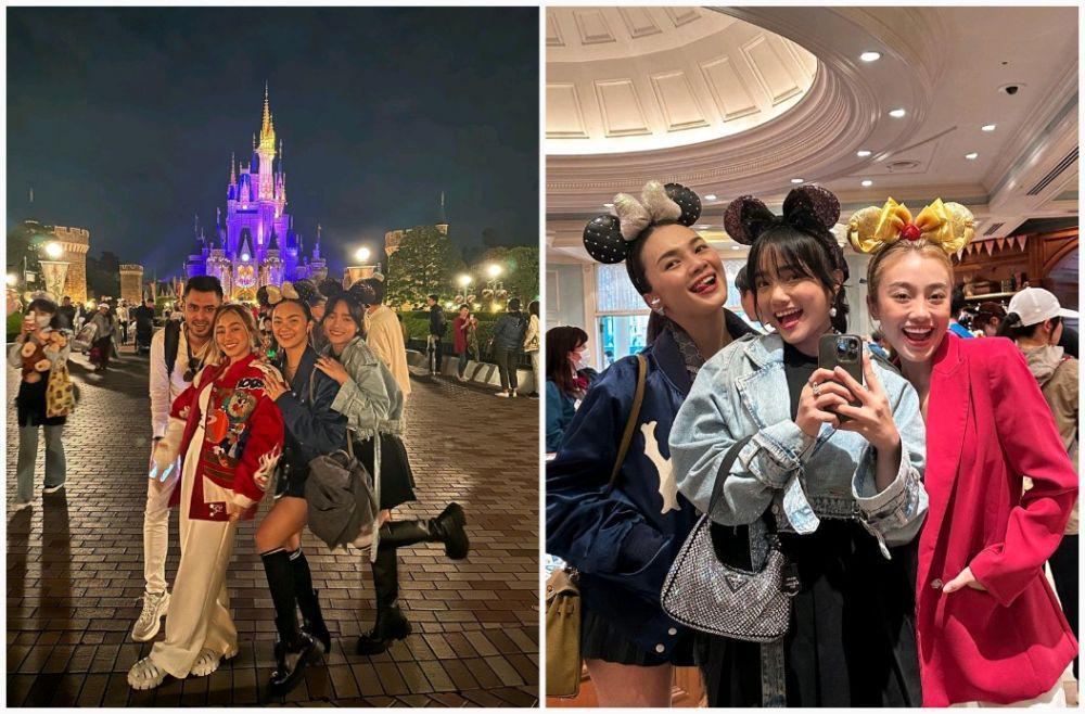 9 Potret Violenzia dan Sahabat ke Disneyland Jepang, Gayanya Kece!