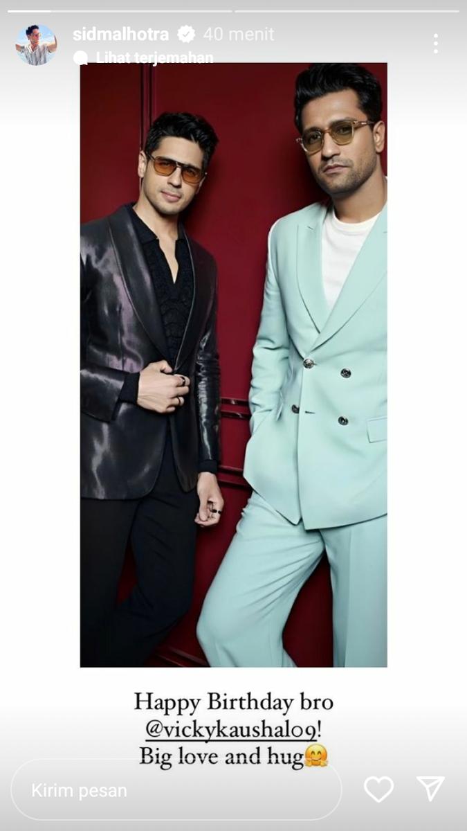 unggahan Sidharth Malhotra (instagram.com/sidmalhotra)