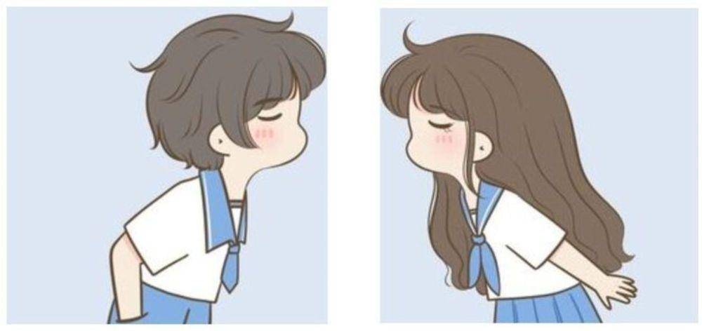 Ilustrasi foto profil WA couple kartun (pinterest.com)