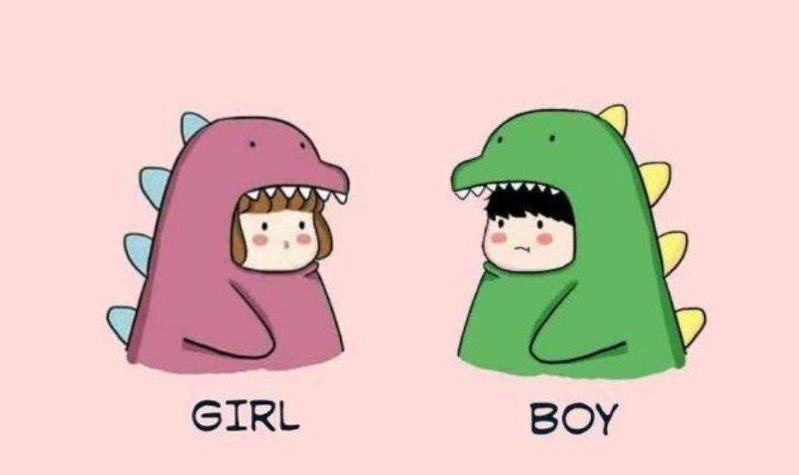 Ilustrasi foto profil WA couple (pinterest.com)