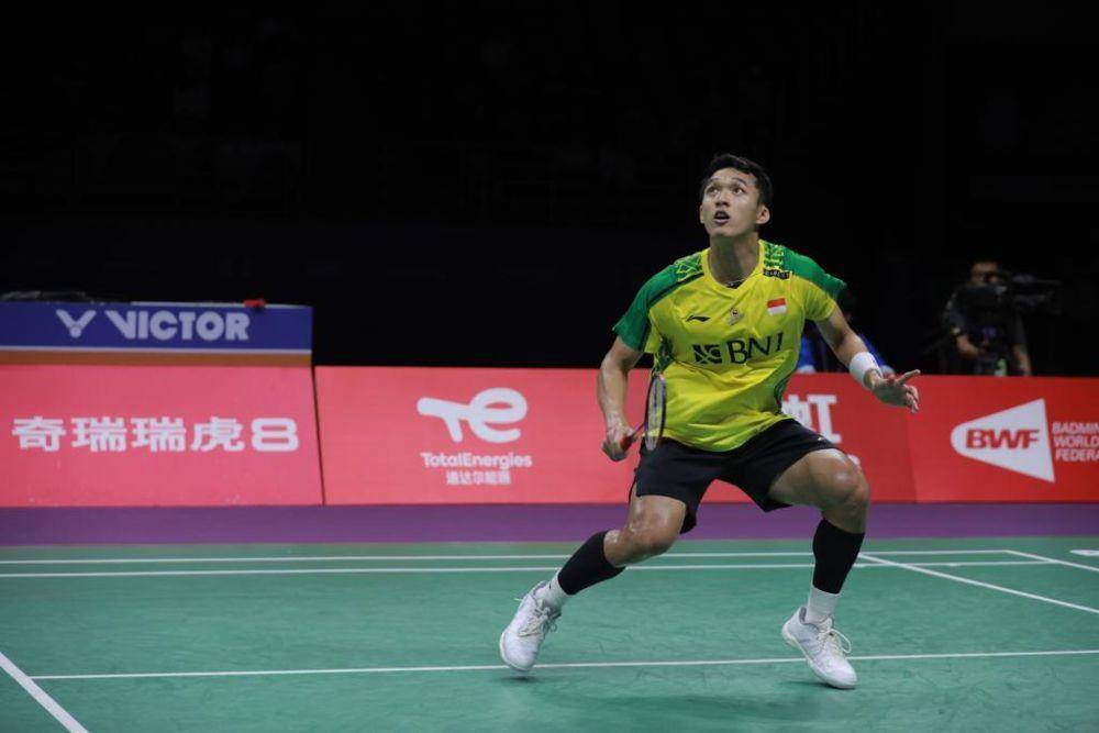 Jonatan Christie di Piala Sudirman 2023 (dok. PP PBSI)
