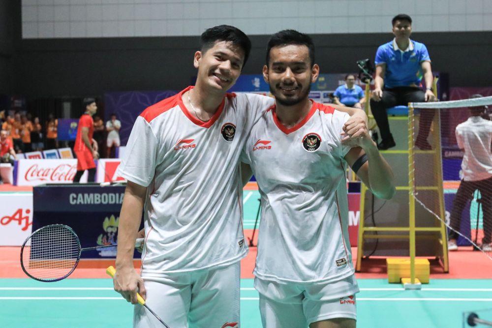 Pramudya Kusumawardana/Yeremia Erichb Yoche Yacob Rambitan di SEA Games 2023 (dok. PP PBSI)