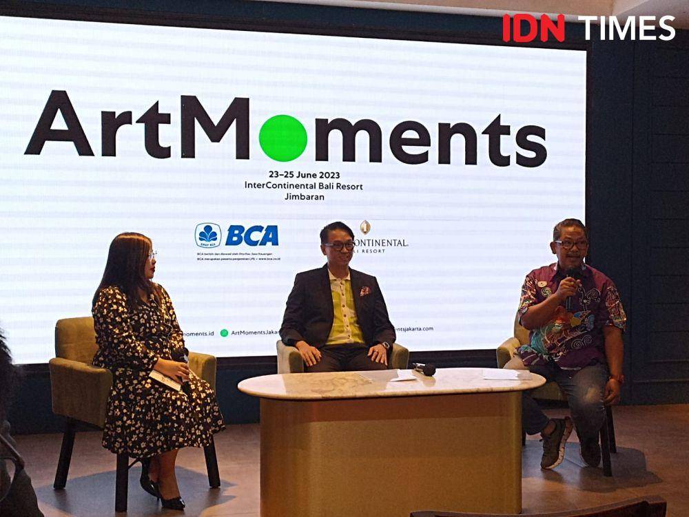 Konferensi Pers ArtMoments Bali 2023 di Habitate, Jakarta. 16 Mei 2023. (IDN Times/M. Tarmizi Murdianto)