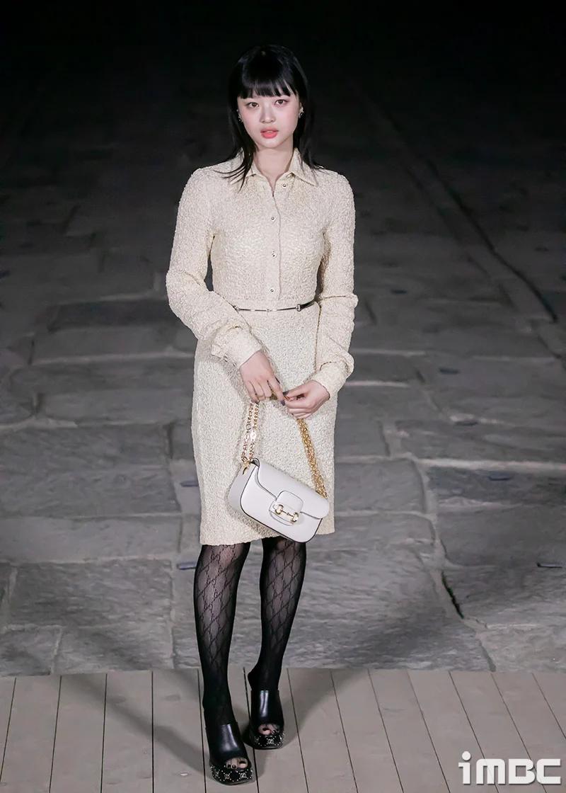 potret Hanni NewJeans di Gucci Cruise 2024 (dok. iMBC)