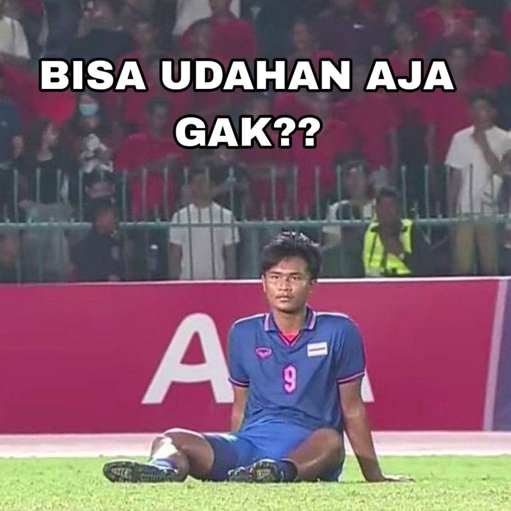 meme timnas kalahkan Thailand (twitter.com/ @nibrassabrina)