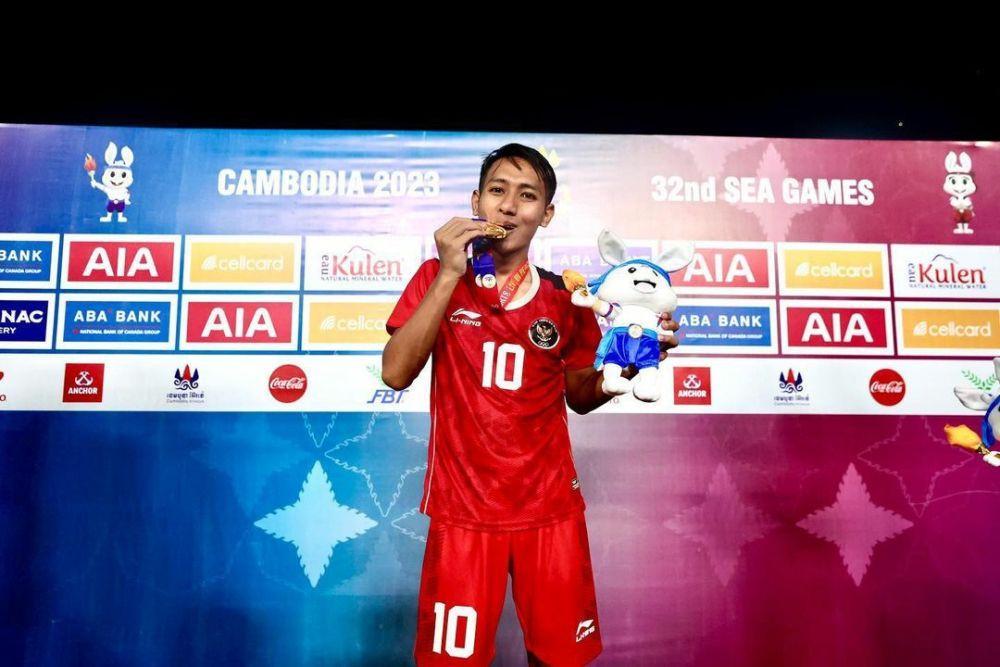 Beckham Putra Sumringah Sumbang Satu Gol saat Timnas Gulung Thailand