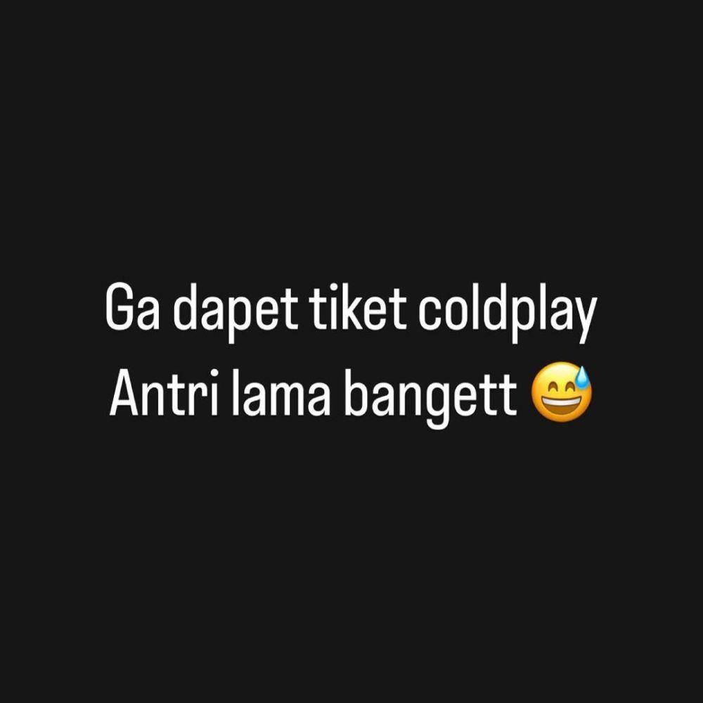 Ifan Seventeen kalah war tiket Coldplay (instagram.com/ifanseventeen)