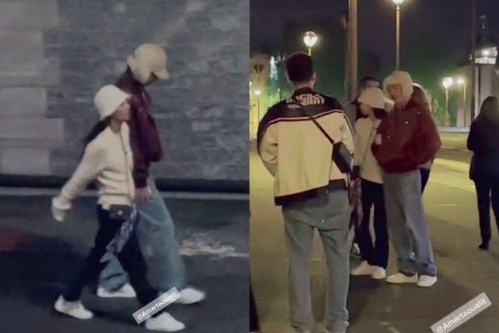 Video mesra diduga V BTS dan Jennie BLACKPINK di Paris (Tiktok.com/@taoualitamar)
