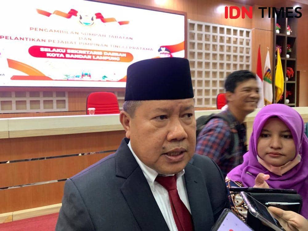 Sekda Bandar Lampung, Iwan Gunawan. (IDN Times/Rohmah Mustaurida)