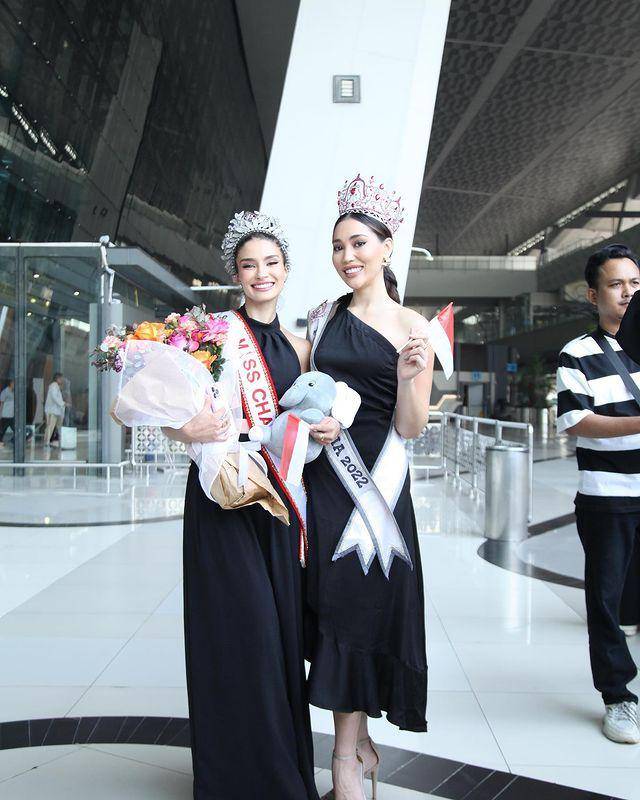 Potret Kedatangan Luma Russo, Miss Charm 2023 ke Indonesia (Instagram.com/officialputeriindonesia)