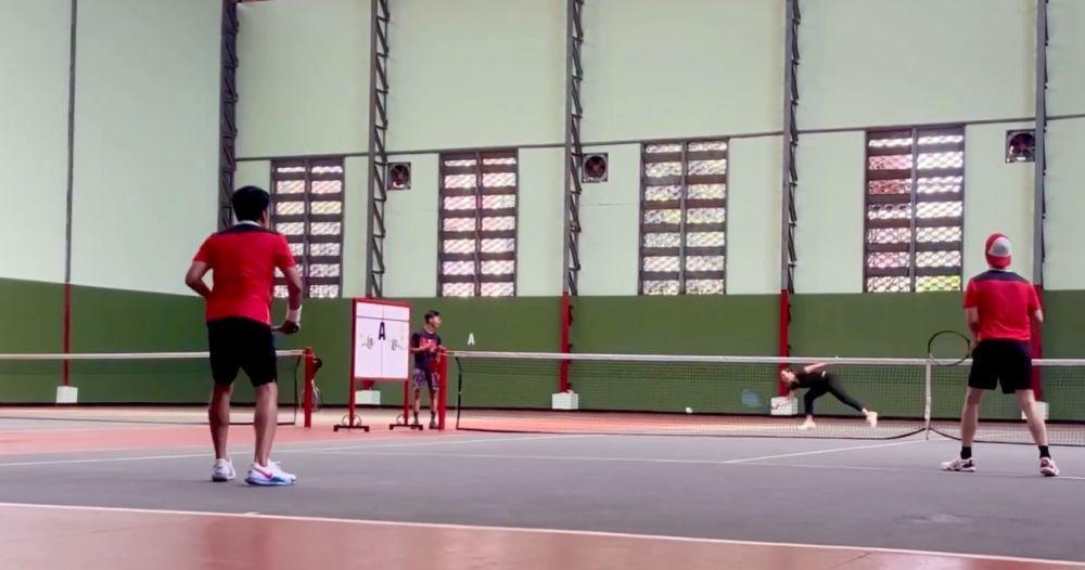 potret Desta dan Dikta latihan tenis bareng juara SEA Games 2023 (instagram.com/desta80s)