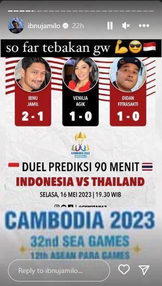 Artis Indonesia nobar final Sea Games (instagram.com/ibnujamilo)