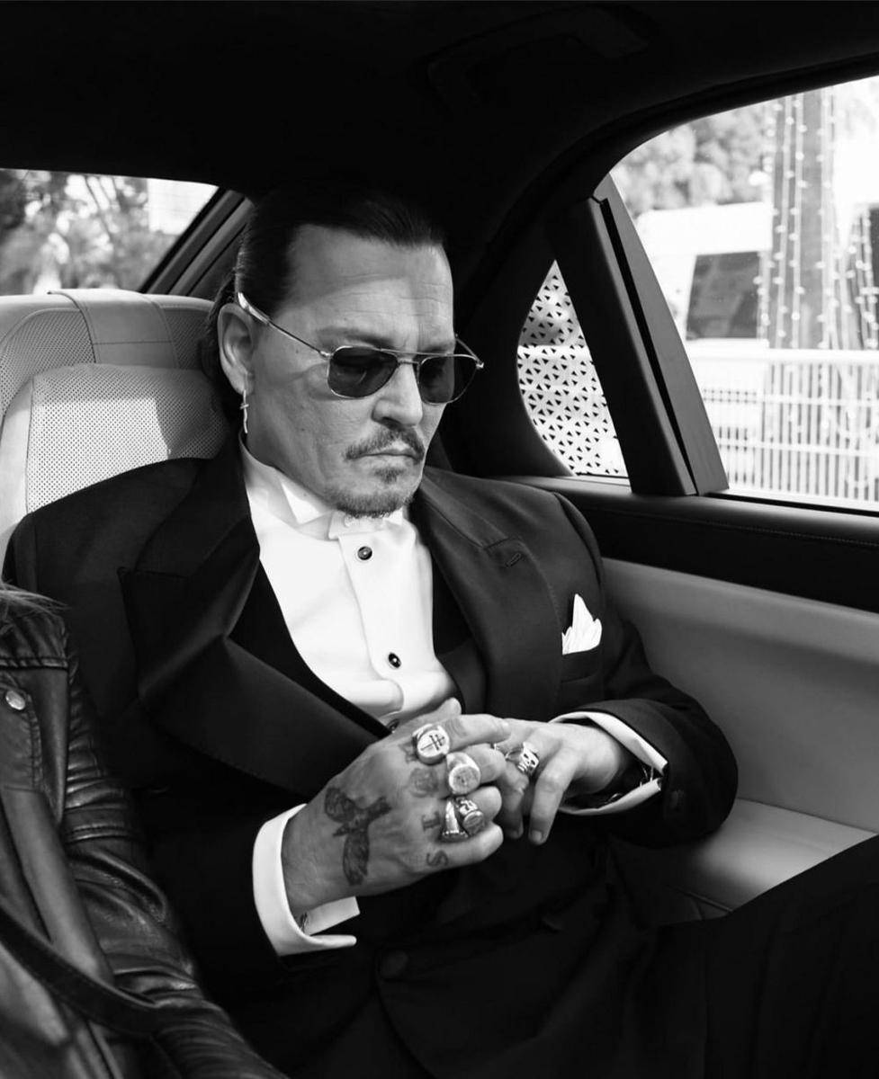 potret Johnny Depp di festival film Cannes (instagram.com/gregwilliamsphotography)