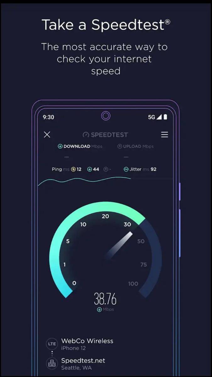 potret aplikasi Speedtest (Ookla/Speedtest)