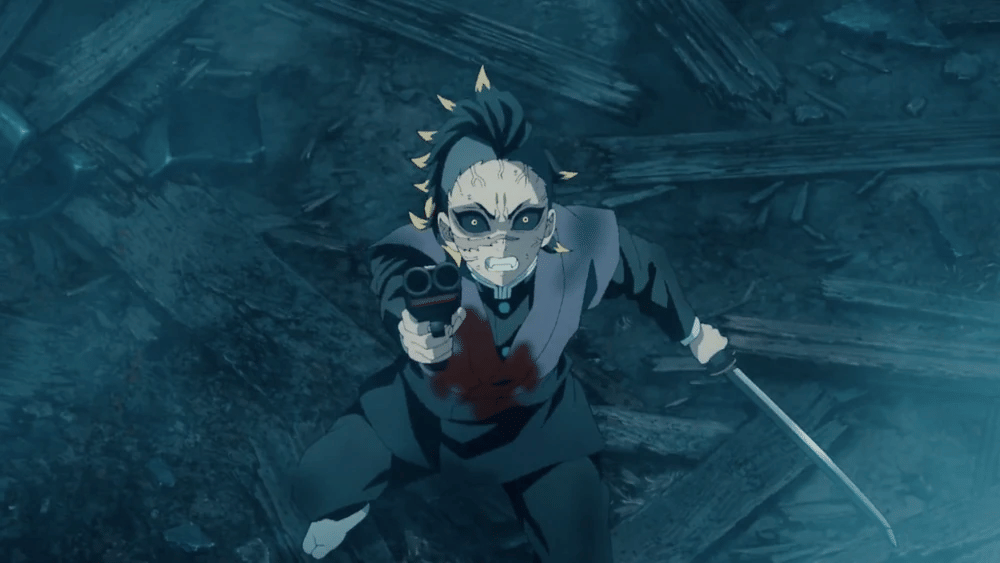 Genya Shinazugawa (dok. Ufotable/ Kimetsu no Yaiba Swordsmith Village Arc)