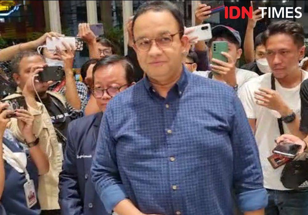 Bacapres Koalisi Persatuan untuk Perubahan (KPP), Anies Baswedan merapat ke NasDem Tower. (IDN Times/Ilman Nafi'an)