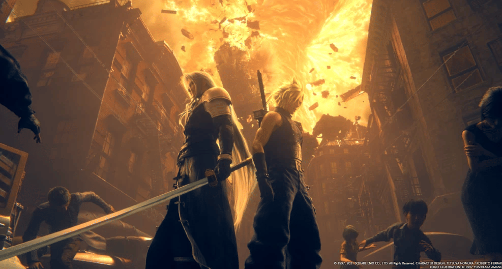 Sepiroth dan Cloud Strife di game Final Fantasy VII Remake (2020) (dok. Square Enix/Final Fantasy VII Remake)