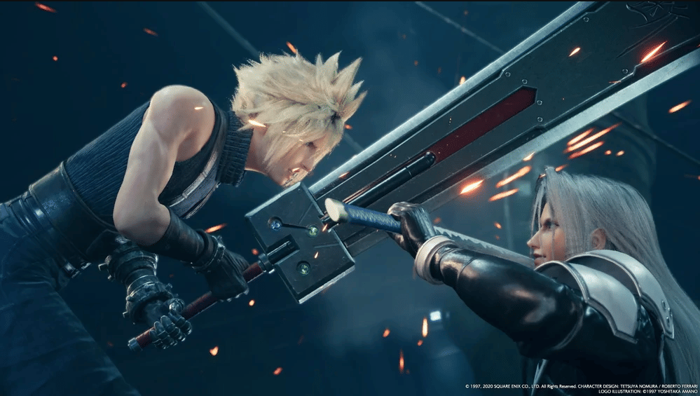 Cloud Strife dan Sepiroth di game Final Fantasy VII Remake (2020) (dok. Square Enix/Final Fantasy VII Remake)