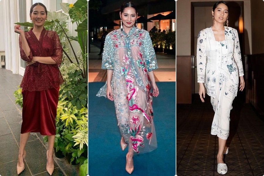 9 Inspirasi Outfit Halal Bihalal ala Niken Anjani, Tak Harus Putih
