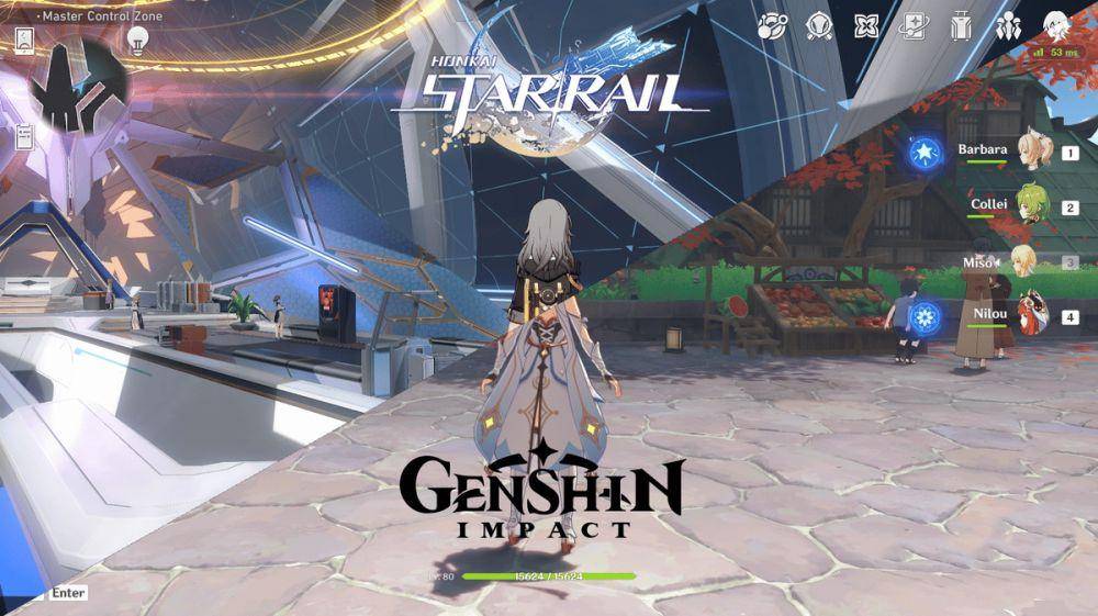 Genshin Impact dan Honkai: Star Rail (dok. HoYoverse)