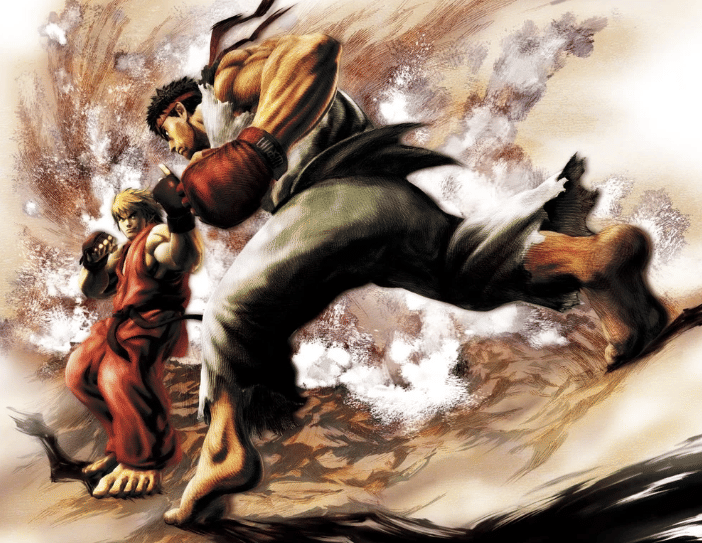 Ken Masters dan Ryu di game Street Fighter IV (2008) (dok. CAPCOM/Street Fighter IV)