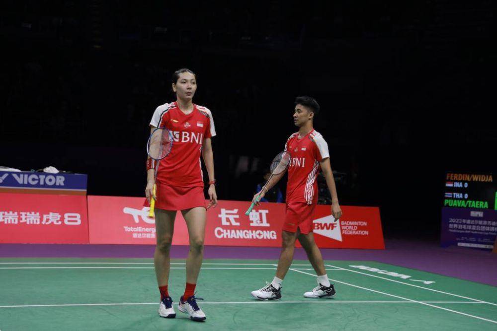 Dejan Ferdinansyah/Gloria Emanuelle Widjaja di Piala Sudirman 2023 (dok. PP PBSI)