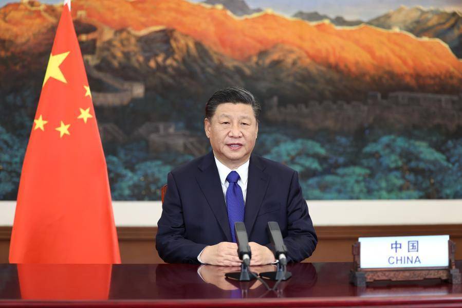 Ilustrasi potret Xi Jinping.(Twitter.com/Chinese Embassy in US)
