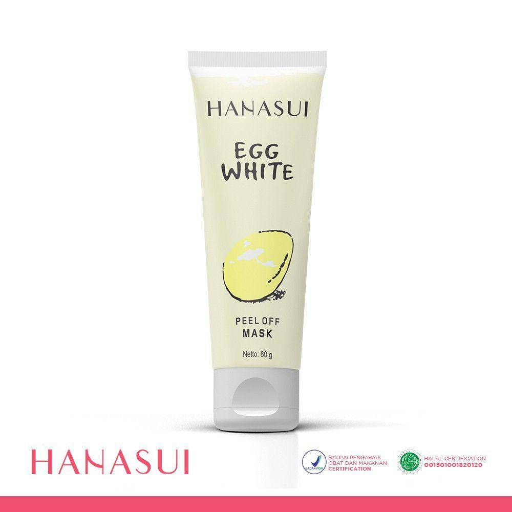 Hanasui Peel Off Mask Egg White. (dok. Shopee/hanasui_official)