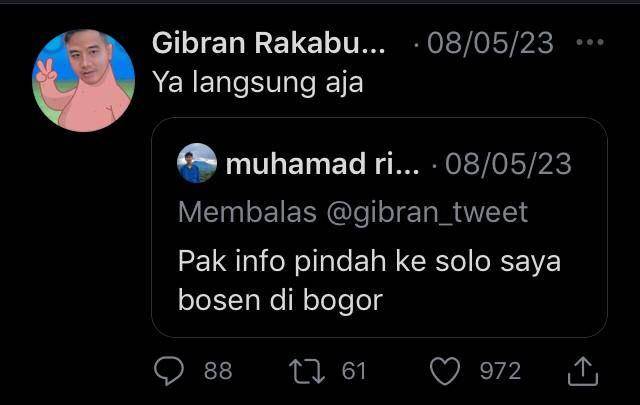 Tweet Gibran Rakabuming (twitter.com/gibran_tweet)