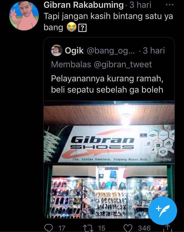 Tweet Gibran Rakabuming (twitter.com/gibran_tweet)