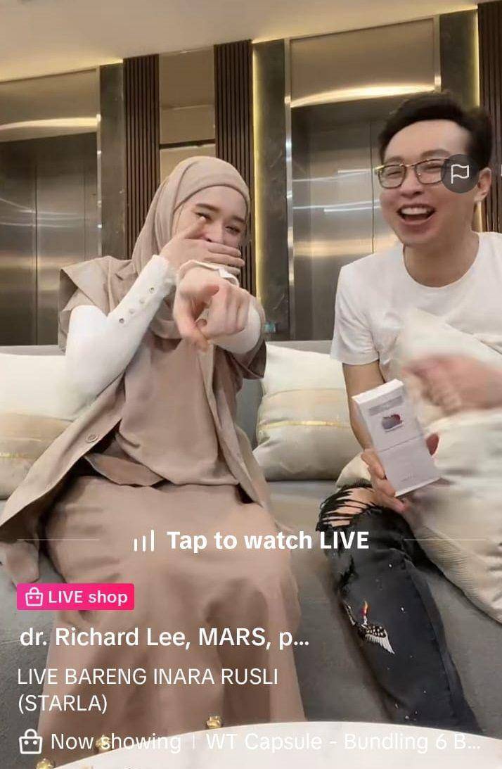 Inara Rusli lepas cadar (Tiktok.com/@drrichardlee)