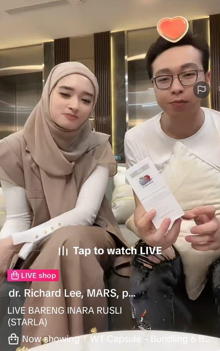 Inara Rusli lepas cadar (Tiktok.com/@drrichardlee)