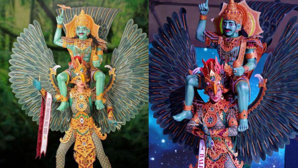 7 Potret Kostum Tradisional Puteri Indonesia Bali 2023
