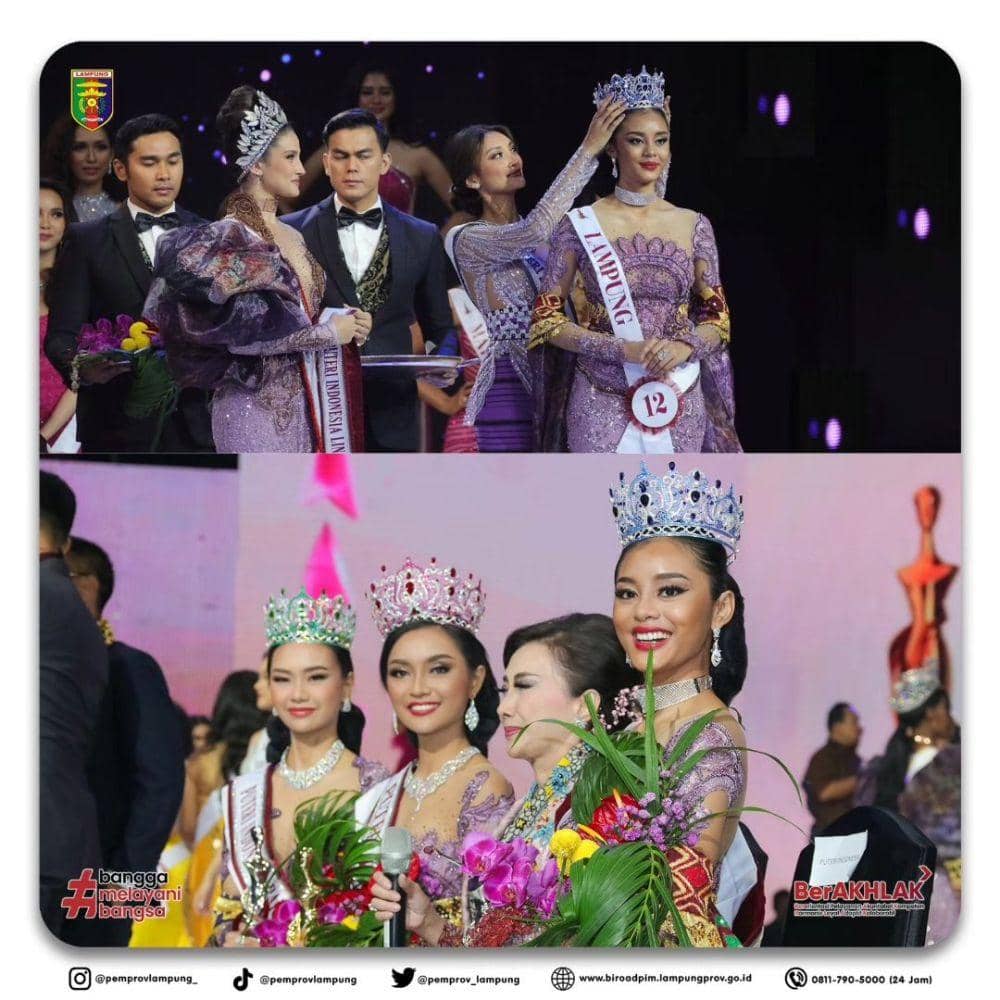 Puteri Indonesia 2023 dalam perhelatan diselenggarakan di Jakarta Covention Center Jumat (19/5/2023) malam. (Instagram.com/pemprovlampung_).
