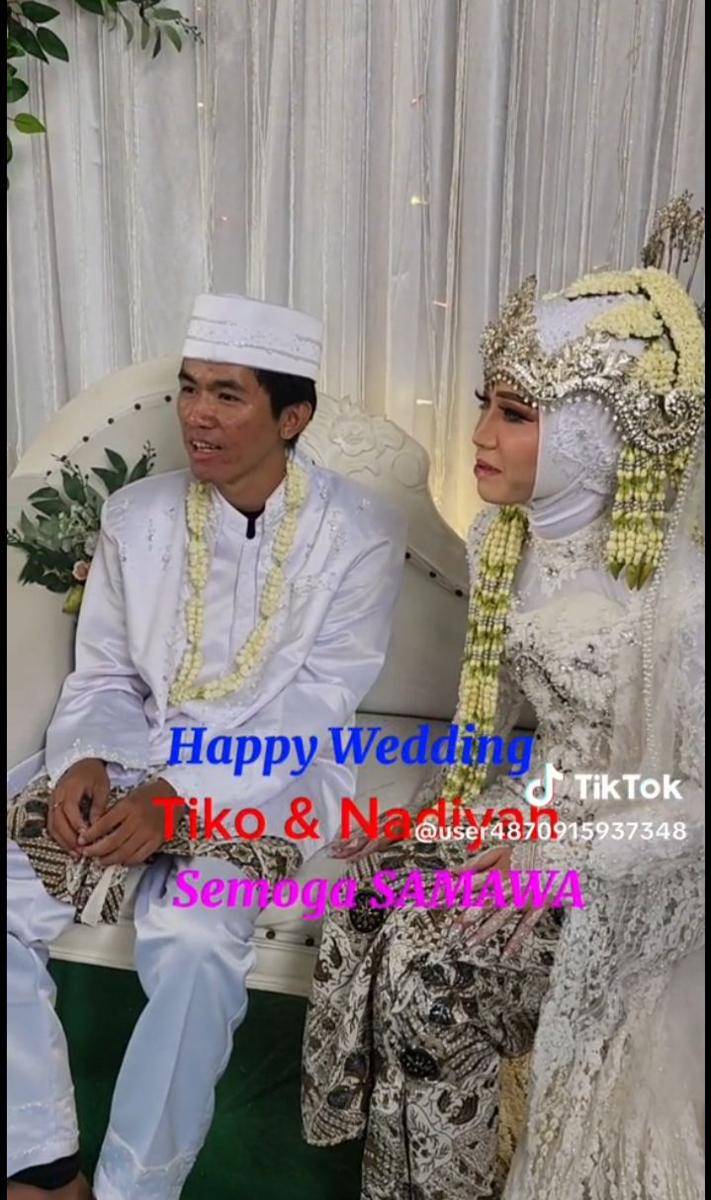 potret akad nikah Tiko dan Nadia (tiktok.com/user4870915937348)