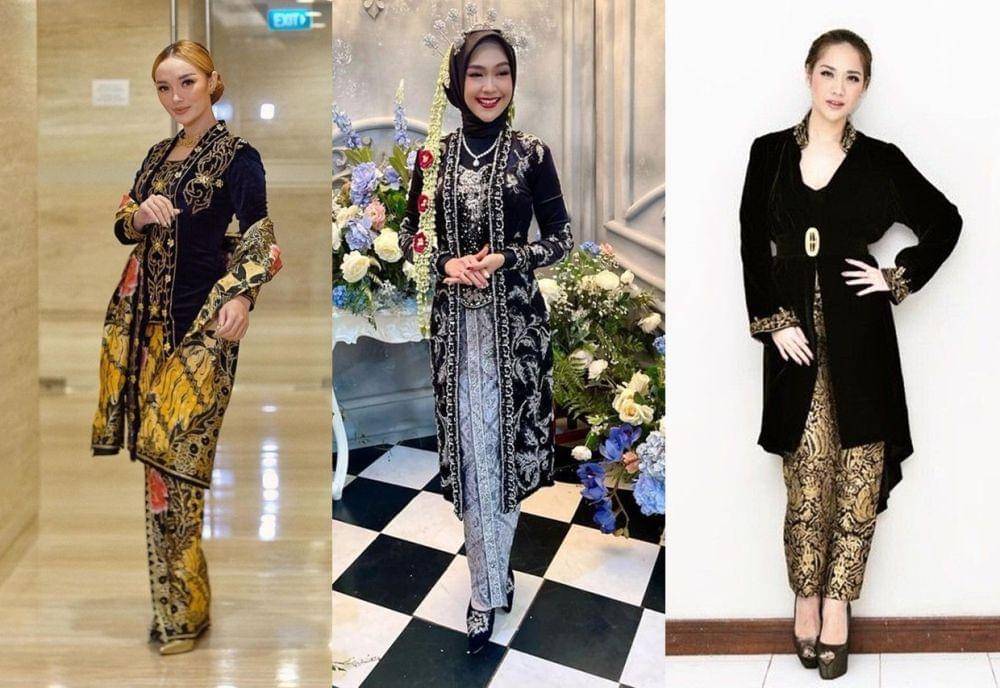 inspirasi kebaya velvet hitam (instagram.com/zaskia_gotix | instagram.com/anchawedding_ | instagram.com/)bclsinclair