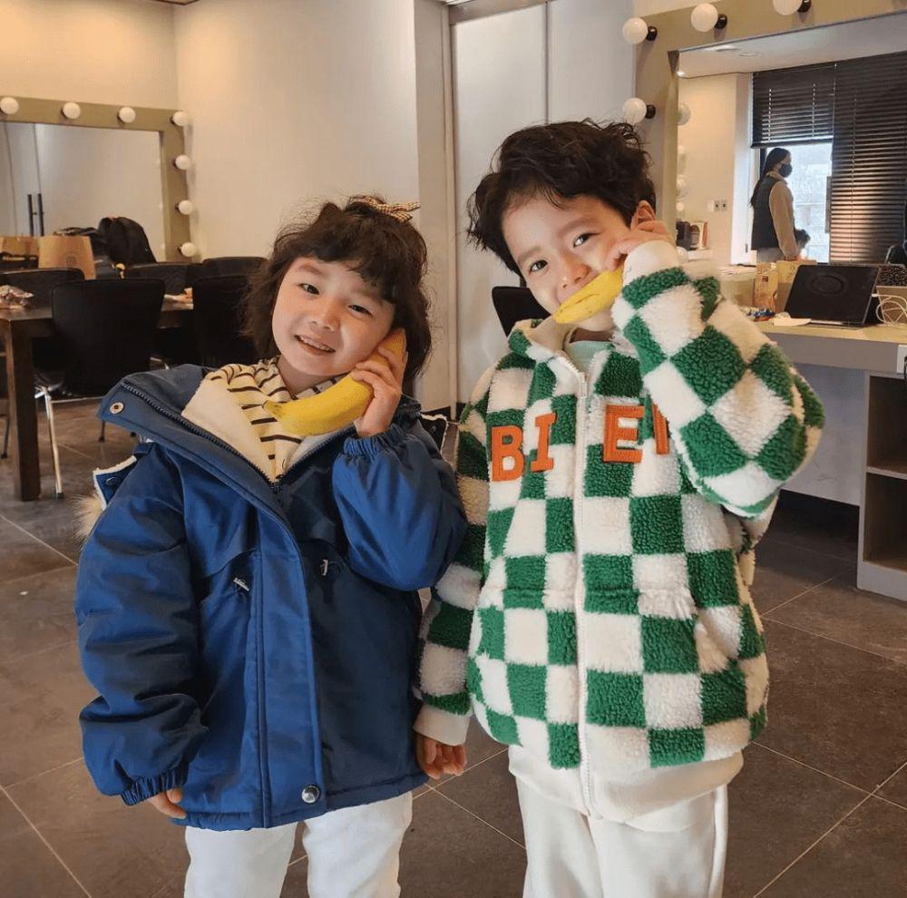 potret Shin Su A dan Jung Min Joon di balik layar drama Family: The Unbreakable Bond (instagram.com/park7893)