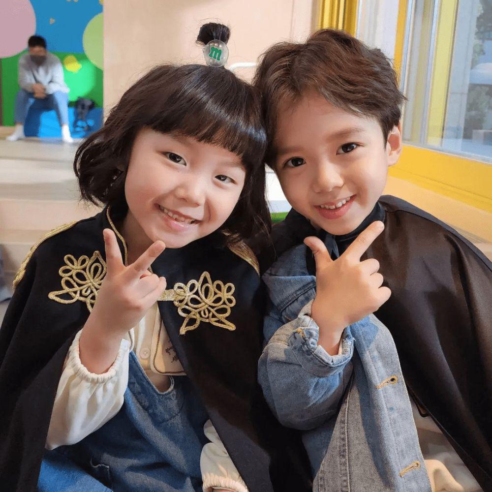 potret Shin Su A dan Jung Min Joon di balik layar drama Family: The Unbreakable Bond (instagram.com/park7893)