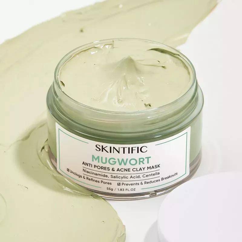 SKINTIFIC Mugwort Anti Pores & Acne Clay Mask (dok. SKINTIFIC)