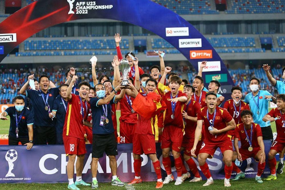Vietnam saat menjuarai AFF U-23 2022. (twitter.com/AFFPresse)