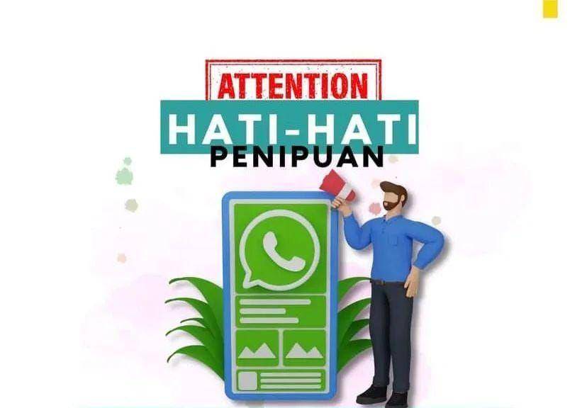 ilustrasi penipuan di WhatApps (instagram.com/kemenag_banyuwangi)