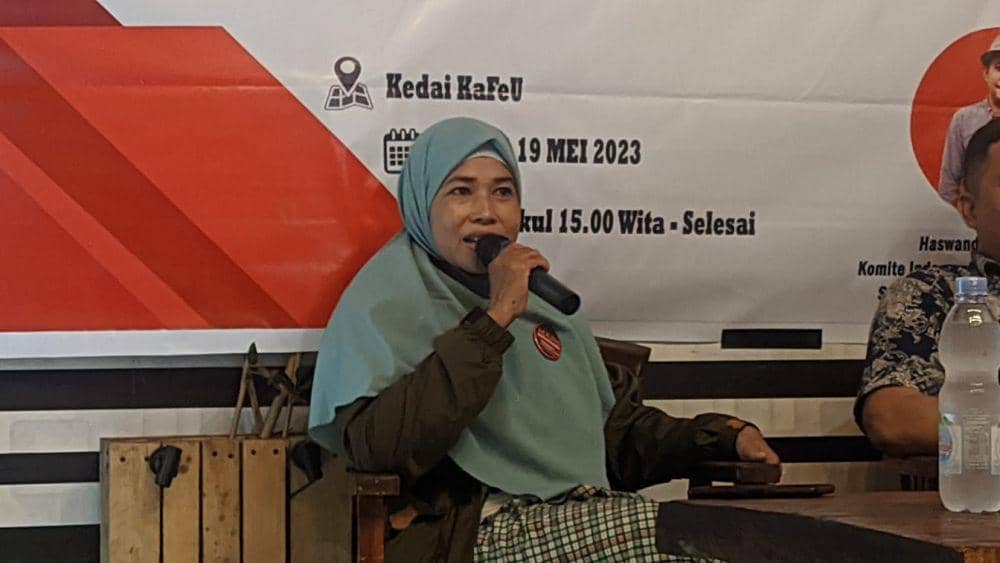 Koordinator FIK Ornop Sulawesi Selatan Samsang Syamsir. (IDN Times/Aan Pranata)