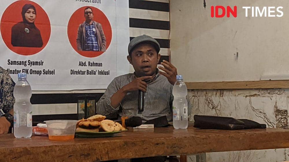 Koordinator Komite Independen Pemantau Pemilu (KIPP) Sulsel Haswandy Andy Mas. (IDN Times/Aan Pranata)