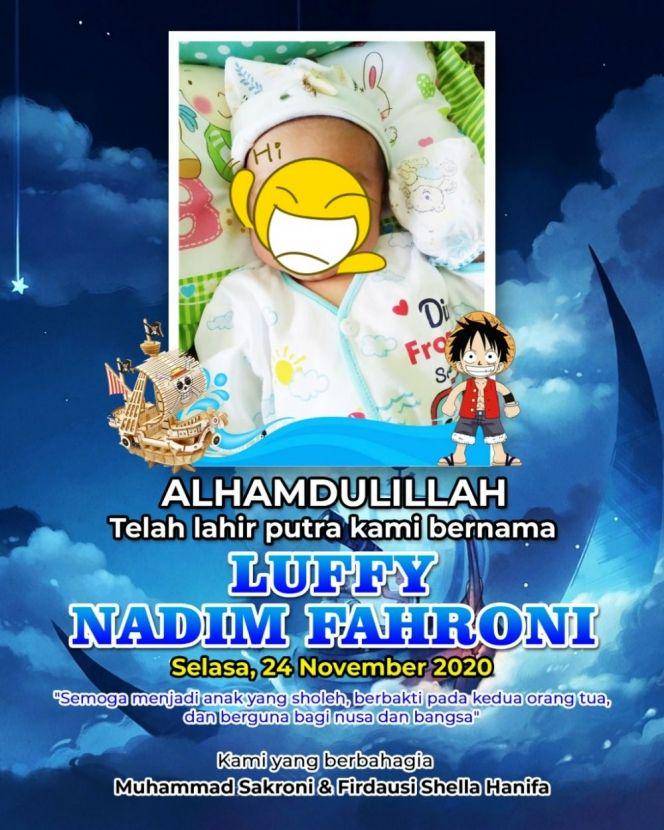 nama anak dari karakter anime (twitter.com/MasRonii)